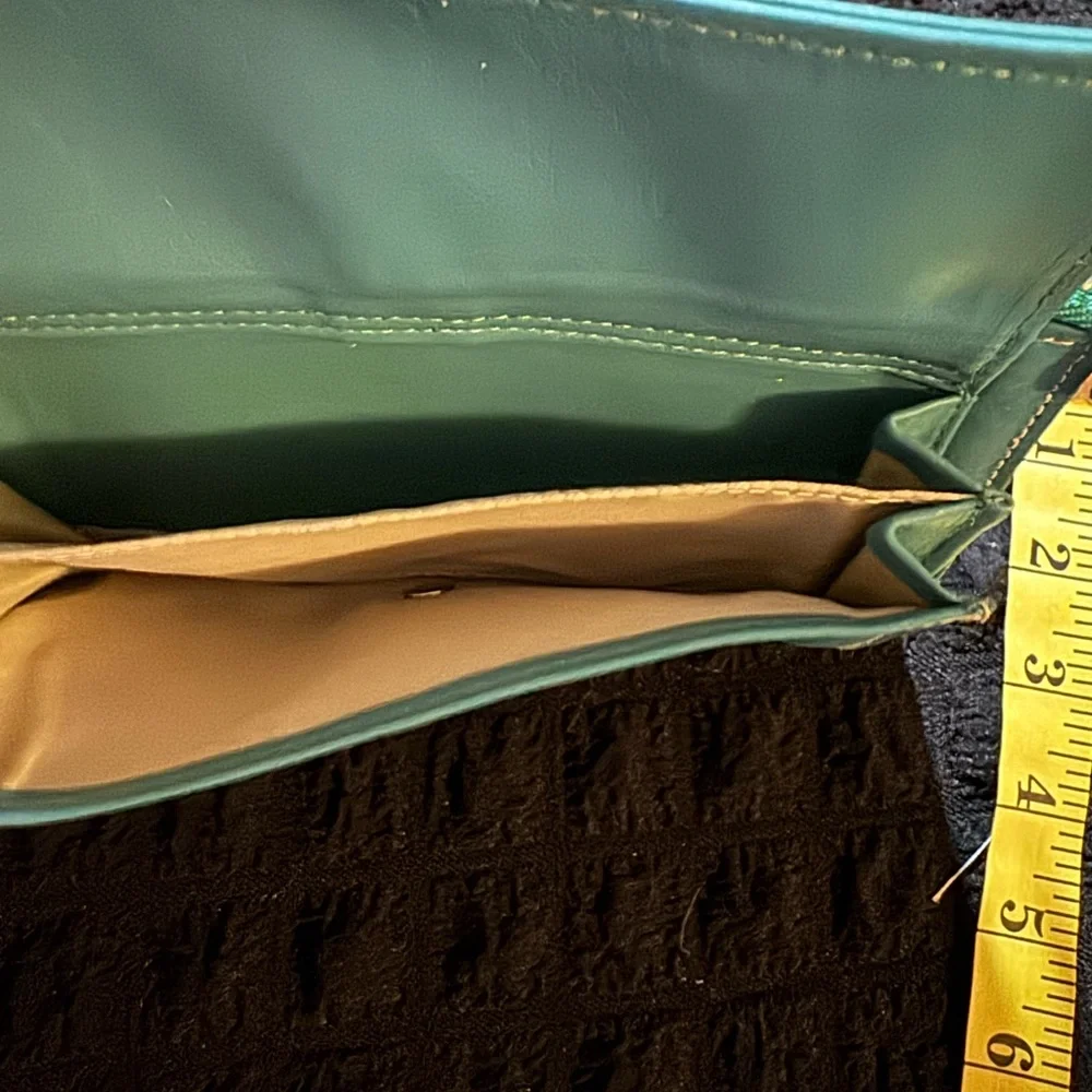 Perlina Teal Wallet with Buckle Detail